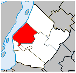 Vieux-Longueuil Quebec location diagram